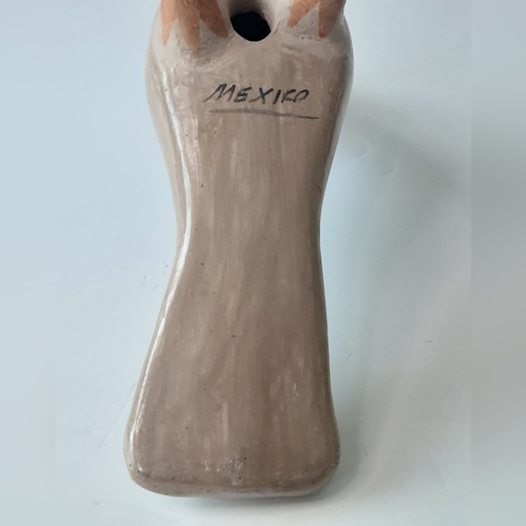 VTG MEXICAN TONALA Folk Art Hand Painted Long Tail Bird - Picture 10 of 11